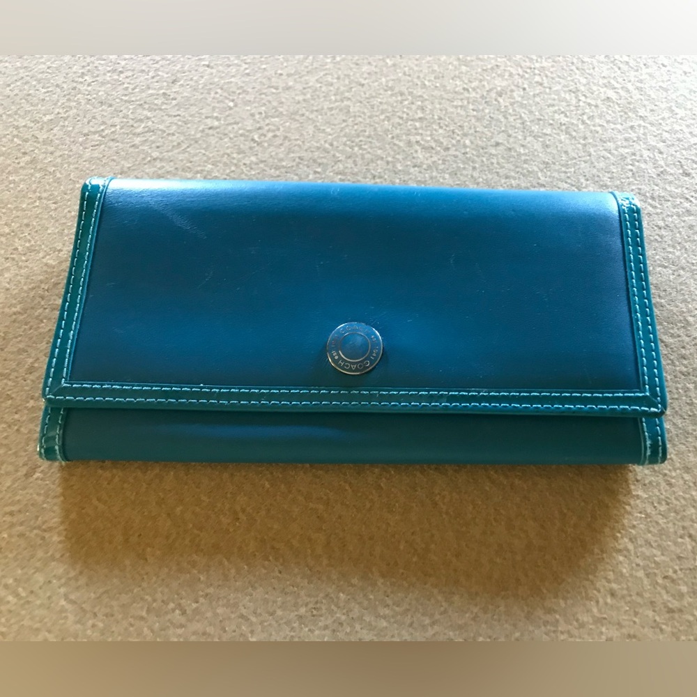 Coach Blue Wallet in like new condition